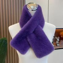 Women's Winter Neck Warmer, Reversible Double-Sided Warm Neck Cover, Purple, Versatile Cold Scarf for Fall and Winter One Size blue