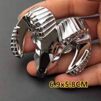 1Pc 3D Metal Car Front Grille Badge Side Fender Rear Trunk Logo Emblem Stickers Decal 6.9X5.8cm  Badge Sticker