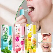 Lemon/Mint/Peach Breath Freshener Oral Spray For Eliminating Bad Breath,Fruit Flavored Mouth Freshen One Size / Option 1 beige