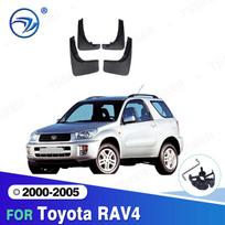 4 vnt. purvasaugiai, apsaugos nuo purslų  modeliui Toyota RAV4 2000 01 02 03 04 - 2005 Priekiniai ir galiniai purvasaugiai, automobilio stilius, auto priedai 4PCS black