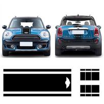 Automobilio bagažinės lipdukai Decal Priekinės galvos gaubto juostelės lipdukas MINI Cooper JCW R55 R56 R60 R61 F54 F55 F56 F60 Countryman Laser-F60 gray