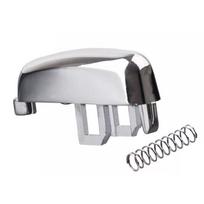 Chrome Handbrake Lever Button For Vauxhall Opel white