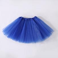 Kūdikių sijonas kūdikių tiulio rutulinė suknelė mergaitėms, trijų sluoksnių One Size blue
