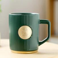Duoli Starbucks Style Ceramic Coffee Mug black
