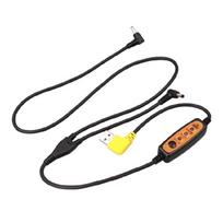 Garment Fan Control Cable with USB Input and Control Module, Replacement Cooling Wear Connection Line for Commute, Camping, Outdoor Work, and Spare 1