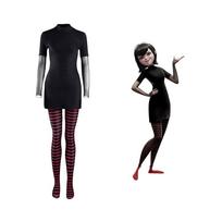 Hotel Transylvania XS-3XL Draculaura Mavis Jonathan Vampyro Kostiumų Rinkinys Mavis,XL black
