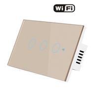 120 US Standard  WiFi Switch Smart Wall Switch No Neutral Line Switch Whit Alexa Voice Control  Intelligent Light Switcher (as the picture,1Gang)