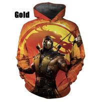 Naujausia mada Mortal Kombat vyriški/moteriški 3D spaudos džemperiai, populiaraus dizaino sportinis džemperis, unisex gatvės drabužiai, didesni dydžiai L multi