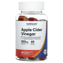 Obuolių sidro acto guminukai, Obuolių skonio, 500 mg, 60 guminukų