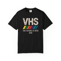 VHS Retro Stripes The Future Is Here 1978 T-shirt 100 beige