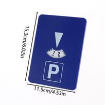 Car Parking Timer Card Time Display Parking Disc Portable Adjustable Time Indicator Portable Clock Tool For Car Windshield white