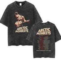 Arctic Monkeys  Lyric Doodle  Vintage Washed Oversized Black T-Shirt | Indie Rock Fan Unisex Streetwear Tee M įvairiaspalvis
