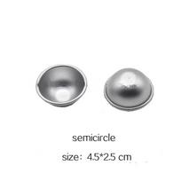1 Pair Bath Bomb Molds Aluminium Alloy Salt Ball Mould for Soap Homemade DIY Bathing Chocolate Cake Pudding Making Tools gray