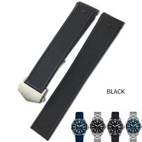 Aukštos kokybės natūralaus kaučiuko laikrodžio apyrankė 22 mm, tinkama TAG Watch Heuer Aquaracer 300 500 nardymo dirželiui, sportinė silikoninė apyrankė riešui 22mm(43mm Dial) black