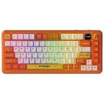 Ajazz Klawiatura mechaniczna bezprzewodowa Ajazz AK820 MAX Avocado Switch Orange White RGB z ekranem AK820MAX-AS-OW