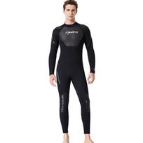 DIVESAIL 1.5mm Full Wetsuit Snorkeling Diving Surfing Swimming Warmth Protection Unisex Adult Medium black