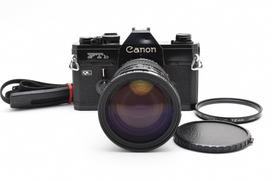 [USED] Canon FTb New Black SLR Film Camera w. FD Macro Zoom 35-105mm f/3.5, From JAPAN