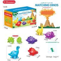 Montessori Dinosaur Matching Toy Number/Alphabet Color Sorting Fine Motor Skill Sensory Toy for Toddlers Party Game Chrisms Gift blue