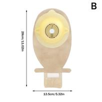 Disposable Ostomy Bags Skin Stoma Rings Leakproof Barriers Baseplates Built In Activated Carbon Sheet Lining Safe Daily Use Fits B beige