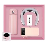 Smart Gift Box: Temperature Control Mug, Neck Massager & Power Bank white