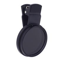ND2-400 Telefono Objektyvo Filtras 52mm Užsegamas Kintamo Neutralaus Tankio ND Filtras 15 14 13 Išmaniesiems Telefonams black