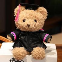 Doctor's Clothing Teddy Bear Doll Plush Toy Small Sitting Bear Doll Boys Girls Students Graduation Gift 23cm