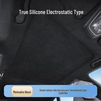 Zeekr 001/007/X Sunroof Sunshade: Car Interior Heat Insulation & Sun Protection Roof Cover. Black Suede