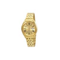 SEIKO 30 meters waterproof Automatic Steel Strap men's watch gold dial SNKL38