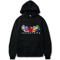 Us Among Hoodies Mens Impostor Graphic Anime Cartoon Sweatshirt Hip Hoodie Hop S juoda