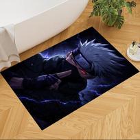 Naruto Floor Mat Design for Hallway Bedrooms Playrooms Balcony Anti-slip Rug Anime Office Decor Best for Christmas 40cmx60cm