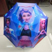 Digital printing Children's Demon Hunters Boys and Girls Elementary school students Heat transfer, waterproof cover Non-dripping cover Umbrella 55 blue
