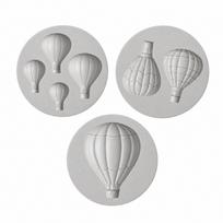 3PCS Silicone Hot Air Balloon Mold Non-Stick Fondant Mold  Resin Fondant Polymer Clay balta