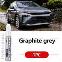 Touch Up Paint Pen Car Paint Scratch Repair Tool Brilliant silver Magic black Graphite grey Moon white For 2024-2025 Skoda Elroq Touchup Paint2 Graphite grey