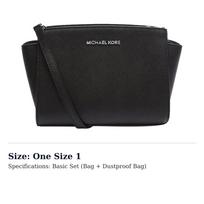 MICHAEL KORS MICHAEL KORS Luggage Collection Leather Shoulder Bag Women's Black 30T3SLMM2L-BLACK One Size 1 black