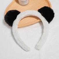 Women's Panda Headband: Cute Cartoon Hair Accessory for Zoo Visits, Chengdu Tours, and Fun Photos. Perfect for Kids and Adults. beige