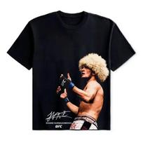 Khabib UFC kovotojų marškinėliai, UFC MMA marškinėliai, UFC čempionų sportas, Grafinis marškinėlis L black