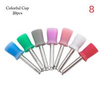 10pcs/20pcs/pack Dental Silicone Grinding Heads Teeth Polisher for Low-speed Machine Polishing Dental Tools Dentistry Lab 8 gray