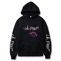 Lil Peep Hoodies Meilė lil.peep vyriški Megztiniai su gobtuvu Megztiniai Puloveriai vyriški/Moterų sudaderas cry baby Vyriškas Hoodie Streetwear 5XL black