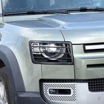 Pair of Headlight Protective Grilles for 20-23 Land Rover Defender None black