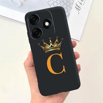 For Tecno Spark 20 Case Spark 20C Cute Crown Letters Cover Soft Silicone Phone Case For Tecno Spark 20 Pro Spark20 C Fundas Capa Tecno Spark 20 black