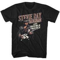 Stevie Ray Vaughan Double Trouble Texas Flood Men T Shirt Guitar Album Cover L gray