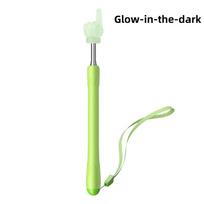 Stainless Steel Teacher Point Stick Glow-in-the-dark Retractable Finger Reader Stick  School Office