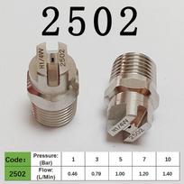 1/4 -BSPT Purškimo kampas 25/45 laipsnių plokščio srauto Vee Jet vandens purškimo antgalis Valymas ir dulkių šalinimas 2502