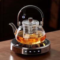 Yiceng Electric Ceramic Stove & 1.1L Glass Teapot Set gray