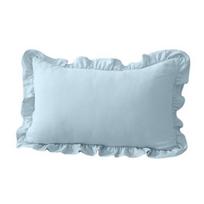 Vintažiniai raukiniai pagalvių užvalkalai, raukinė pledo uždangalas, medvilninis languotas dėklas su raukiniais kraštais, 18x18 Shabby Chic sofos dekoras Coliai 20x12 Dekoratyvinis užvalkalas 30*50cm I