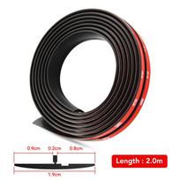 Automobilio lango briauna priekinis stiklas Guminis sandariklis Stogo sandarinimo juostelė skirta Volkswagen VW CC T-ROC Golf 4 5 6 7 Passat B5 B6 B7 Tiguan EOS R 19mmX2m black