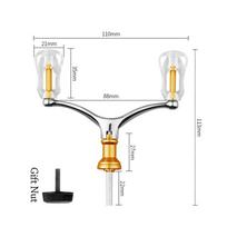 Foldable Double Grip Handle Aluminum Alloy Handlebar Replacement Reel  For 1000-4000 Model auksas