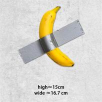 Resin Tape Banana Comedian Figurine Wall Art Bathroom Living Room Kitchen Wall Decor Decoration Porch Entrance Interior Sticker gray