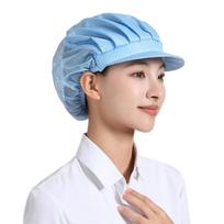 AntiStatic Cap for Dust Prevent Cook Hat for Workshops and Labs Breathable and Comfortable Mesh Hat for Industrial Use gray