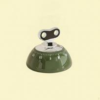 Kitchen Timer Loud Alarm Wind Cooking Timepiece No Required for Teachers, Students, Office, žalia